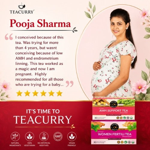 Testimonial of Teacurry AMH And Women Fertility Tea Combo