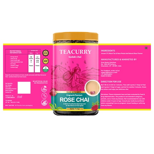 Rose Chai - saffron rose tea