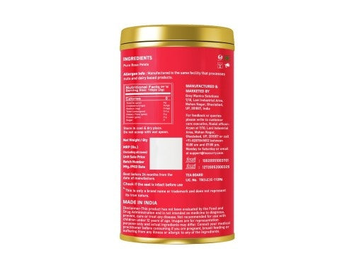 Teacurry Rose Flower Tea Back Image