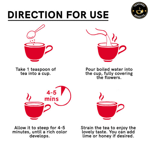 Teacurry Rose Tea Step to Prepare