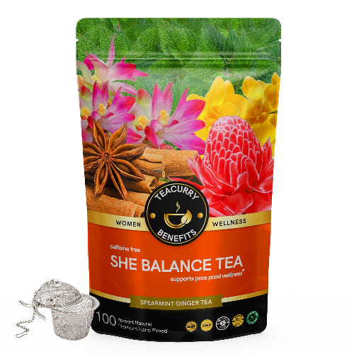 Teacurry She Balance Tea Pouch with Infuser