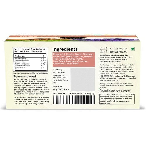 Teacurry Shoulder Support Tea Back Image