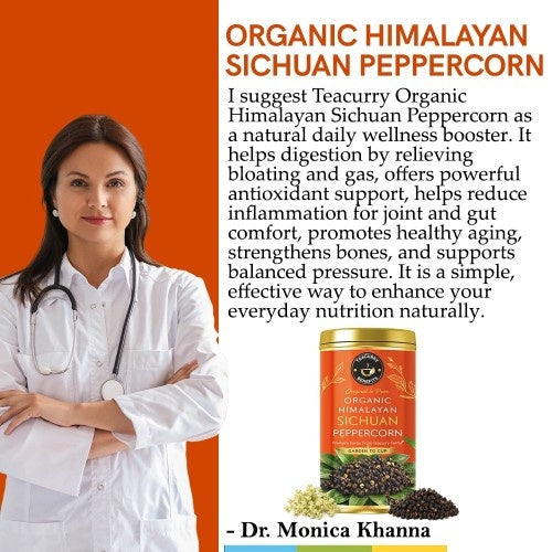 Dr. Monica Khanna Recommends Teacurry Organic Himalayan Sichuan Peppercorn