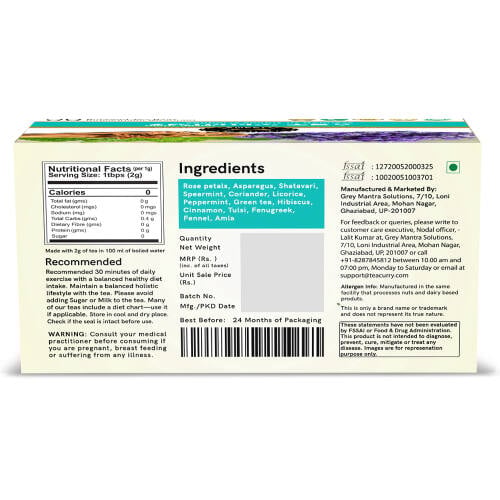 Teacurry Skinny Tea Back Image