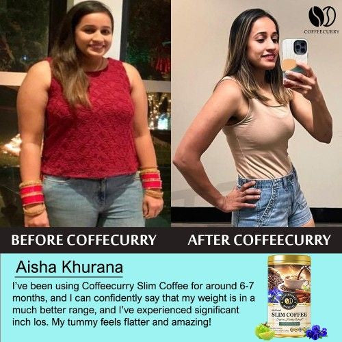 Coffeecurry Slimming Coffee Before and After