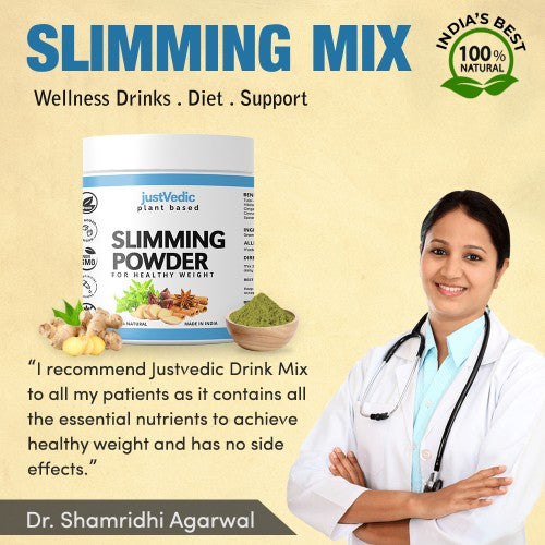 justvedic Slimming Drink Mix recommended by Dr. samridhi agarwal