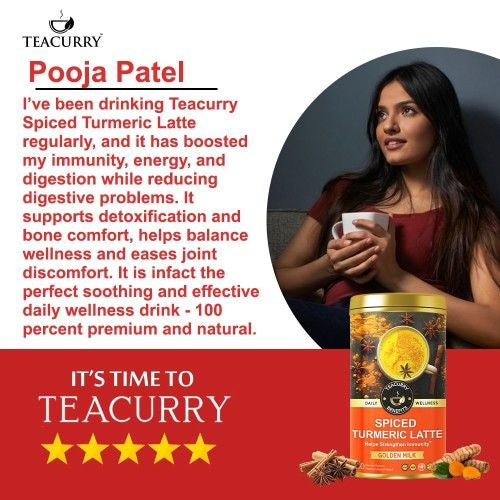 Teacurry Spiced Turmeric Latte Testimonial Image
