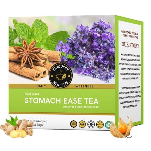 Teacurry Stomach Ease Tea 3D Box