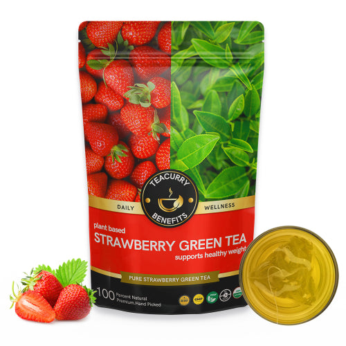 Teacurry Strawberry Green Tea Pouch