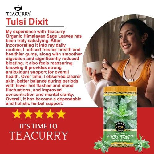 Teacurry Organic Himalayan Sage Leaves Testimonial Image