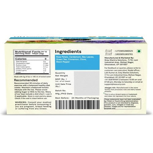 Teacurry Teatox Tea Back Image