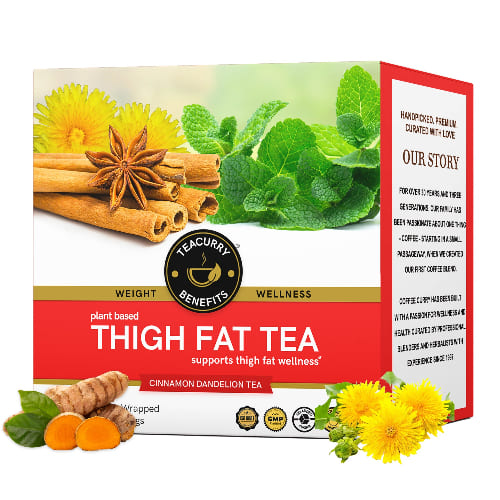 Teacurry Thigh Fat Tea 3D Box