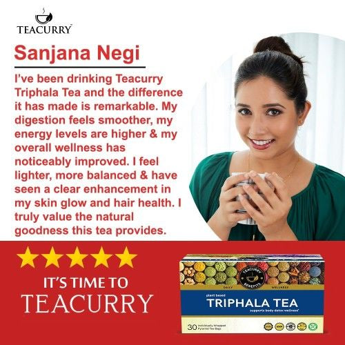 Teacurry Triphala Tea Testimonial Image