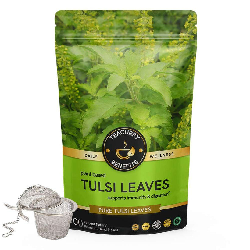 Teacurry Tulsi Tea Pouch With Infuser 