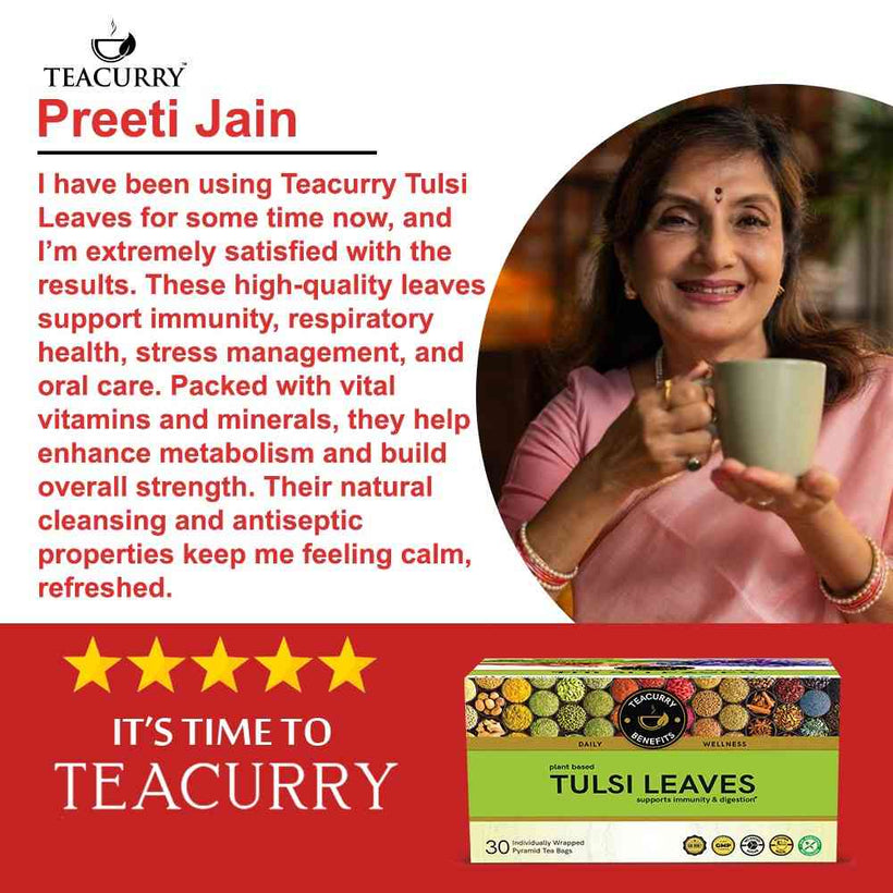 Teacurry Tulsi Tea Testimonial 