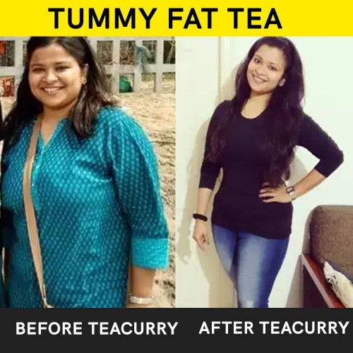 Teacurry Tummy Fat Tea Before After 