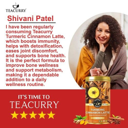 Teacurry Turmeric Cinnamon Latte Testimonial Image