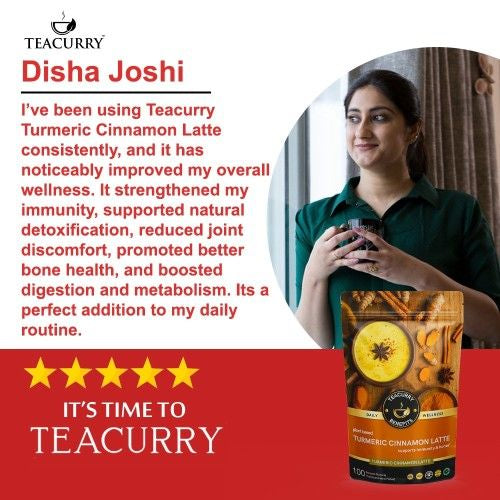 Teacurry Turmeric Cinnamon Latte Testimonial Image