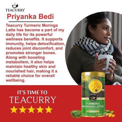 Teacurry Turmeric Moringa Latte Testimonial Image