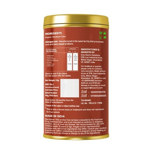 Teacurry Premium Organic Himalayan Clove Back Image 