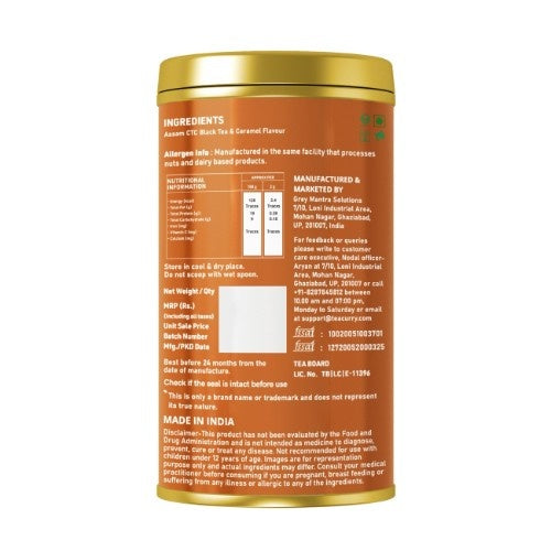 Teacurry Caramel Chai Back Image 