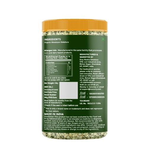 Teacurry Organic Himalayan Gokshura Back Image