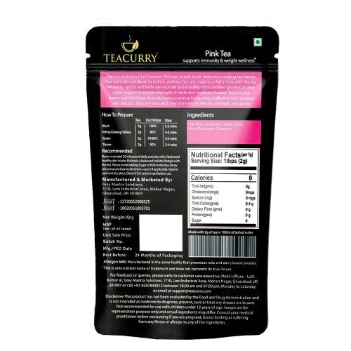 Pink Tea Mix Back Image 