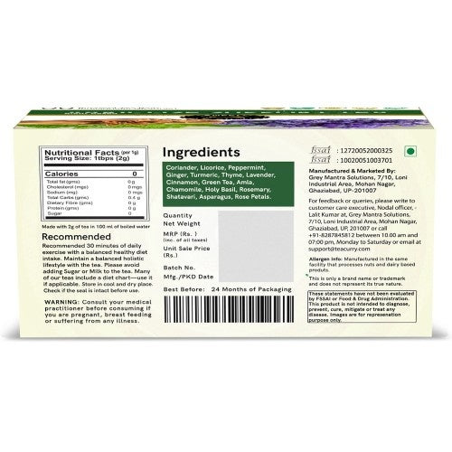 Teacurry Varicose Support Tea Back Image