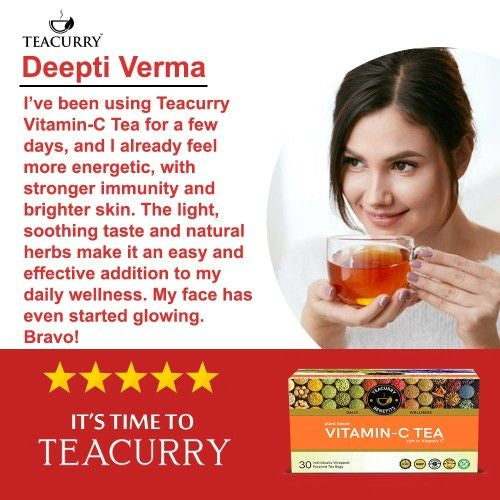 Teacurry Vitamin C Tea Testimonial Image