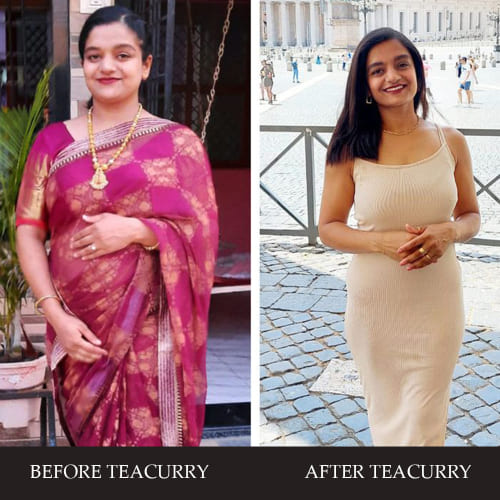 Teacurry Weight Management Tea Before and After