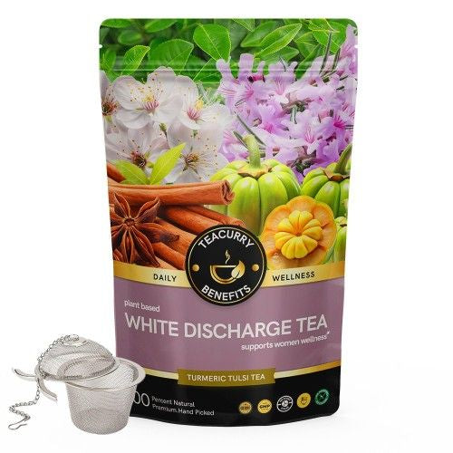 Teacurry White Discharge Tea Pouch with Infuser