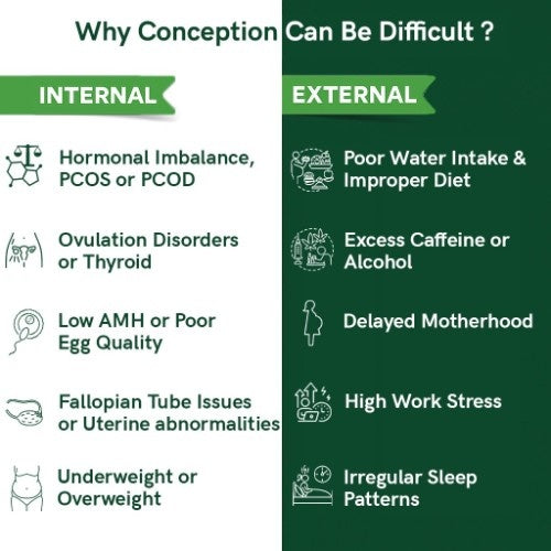 Teacurry Women Fertility Tea Internal vs External