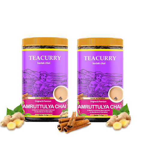 Teacurry Amruttulya Chai  - 200 grams - ayurvedic chai patti - 