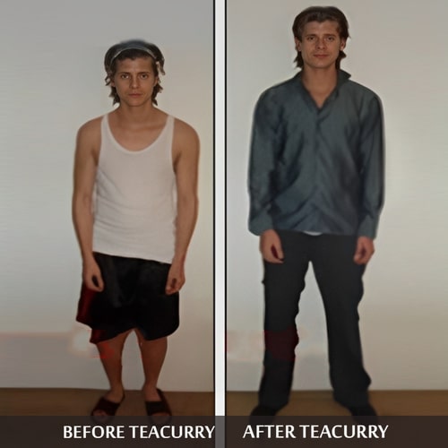 Teacurry Height Support Tea Before and After