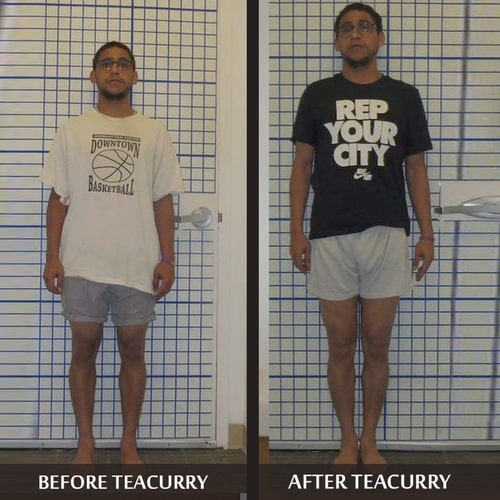 Teacurry Height Support Tea Before and After