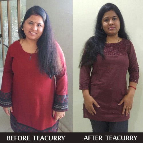 Tacurry Belly tea after before - belly tea weight loss - happy belly tea - tea curry belly fat tea