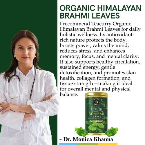 Teacurry Organic Himalayan Brahmi Leaves Doctor Recommends