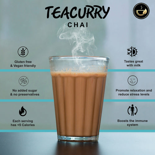 Teacurry Rose chai - 100% Natural - rose tea blend - best rose chai