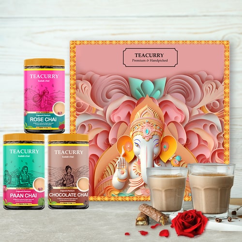 Teacurry Paan Rose Chocolate Flavored Tea Gift Box