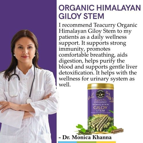 Teacurry Organic Himalayan Giloy Sticks Doctor Recommends 