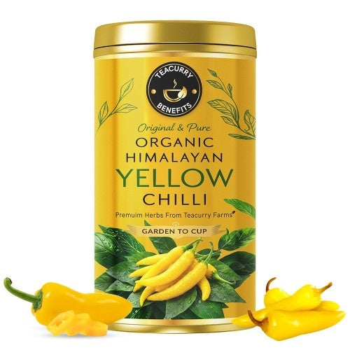Teacurry Organic Himalayan Yellow Chilli Tin Can