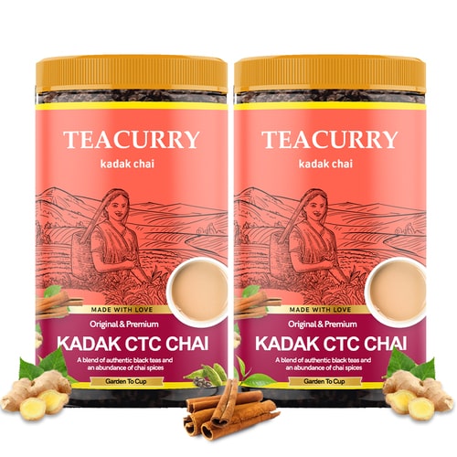 Teacurry Kadak CTC Chai - 200 grams  - best kadak tea - ctc indian tea 