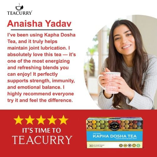 Teacurry Kapha Dosha Tea Testimonial Image