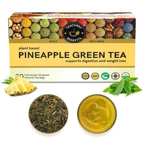 Teacurry pineapple green tea box main image
