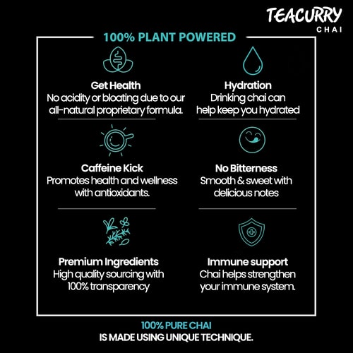 Teacurry Organic Jaggery Tea - 100% plant powder - gud chai - best jaggery for tea
