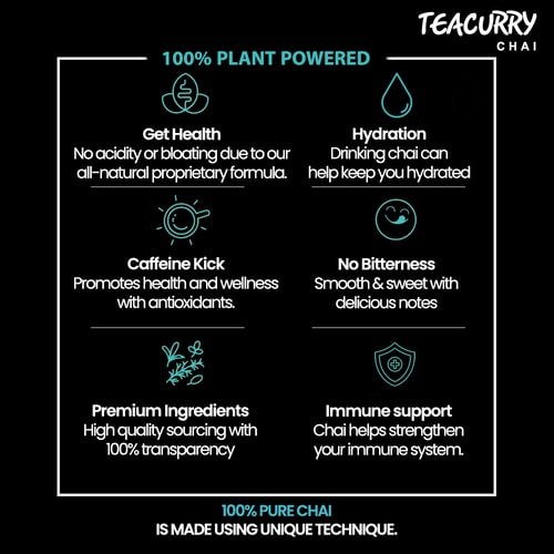 Teacurry English Breakfast Chai  - 100% planted powder - organic bergamot tea - bergamot flavour tea