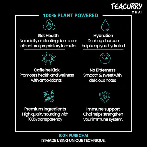 Teacurry Rose chai - 100% Plant Based - black tea with rose petals - organic dried rose buds