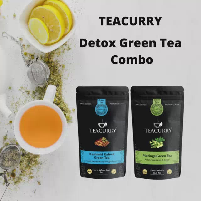 Detox Green Tea Combo - For Weight Loss, Detox, Immunity (50 grams each)