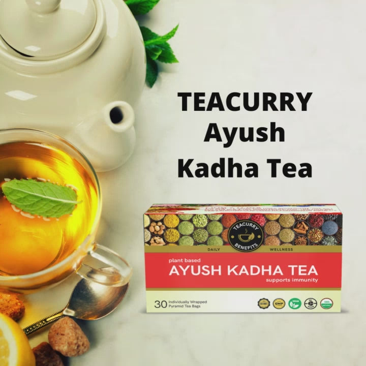 Ayush Kadha Tea - Helps Boost Immunity, Hormone Sensitivity, and Sugar Levels