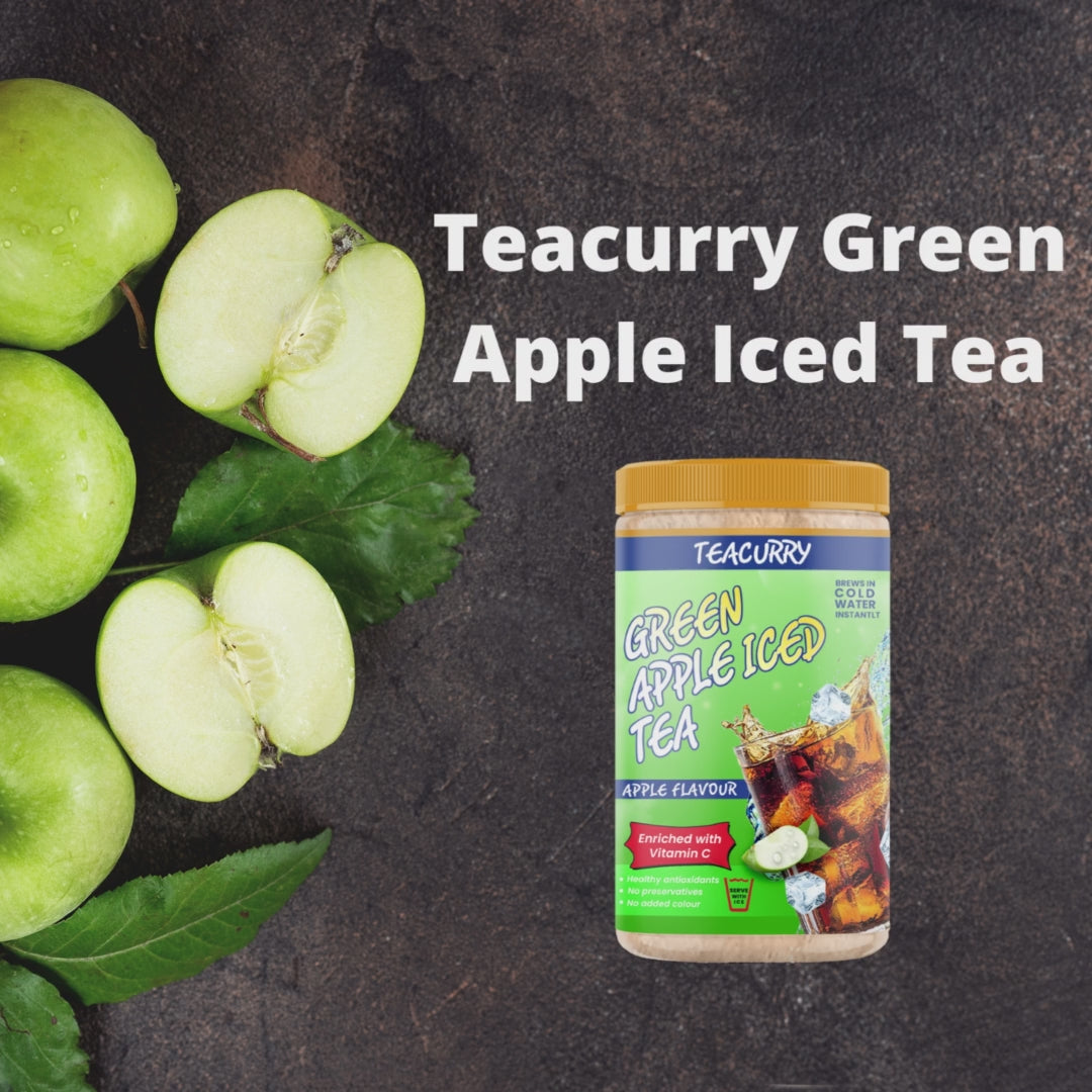 Teacurry Green Apple Iced Tea Video